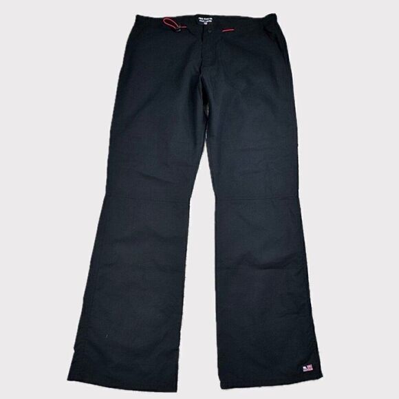 Polo Jeans Co Ralph Lauren Cotton Bungee Exaggerated Bootcut Pant Black VINTAGE - Picture 1 of 11